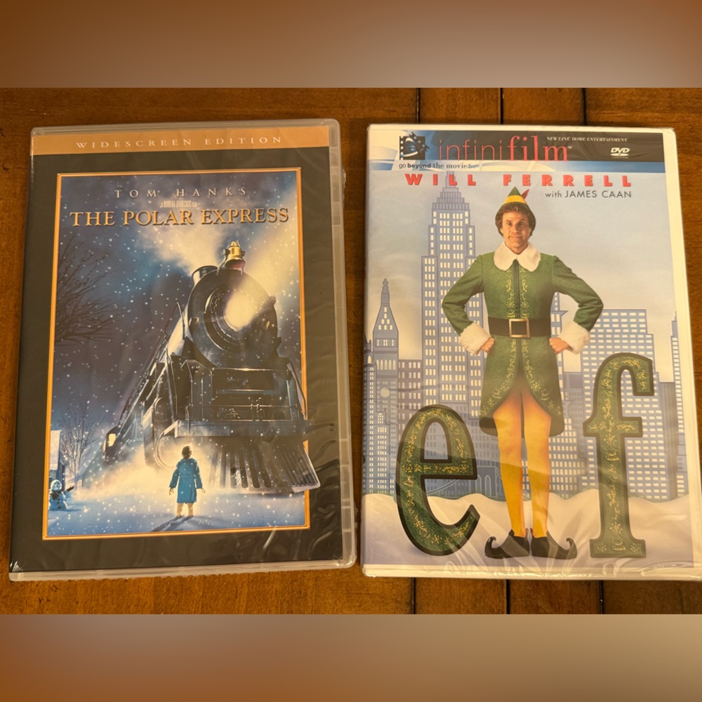 The Polar Express w/ Tom hanks and Elf w/ will Ferrell DVD Classic Xmas movies